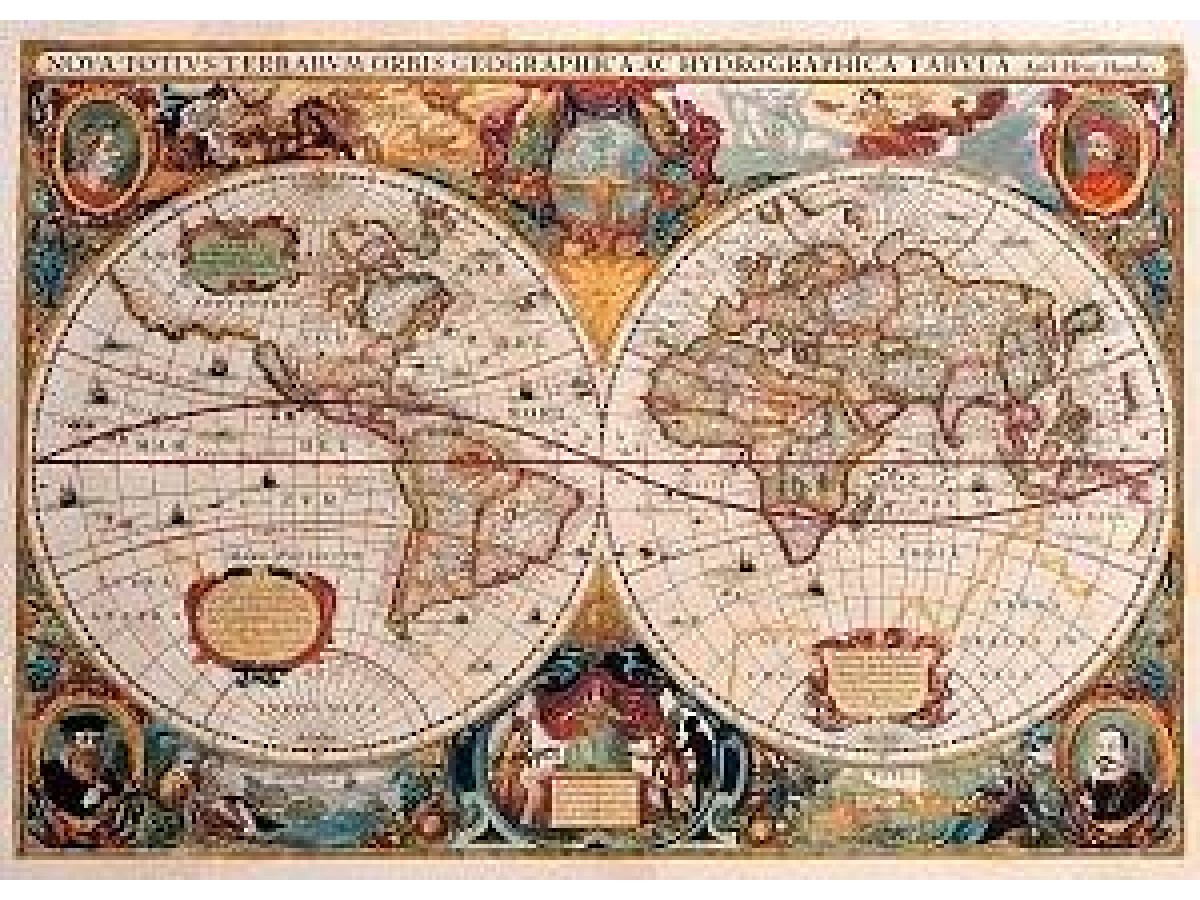 Old World Map pussel 1000 bitar Old World Map pussel 1000 bitar